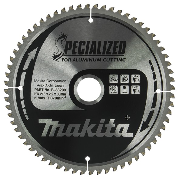 MAKITA kružni list 216x1,6x30 64Z Alu  B-33299 MPP